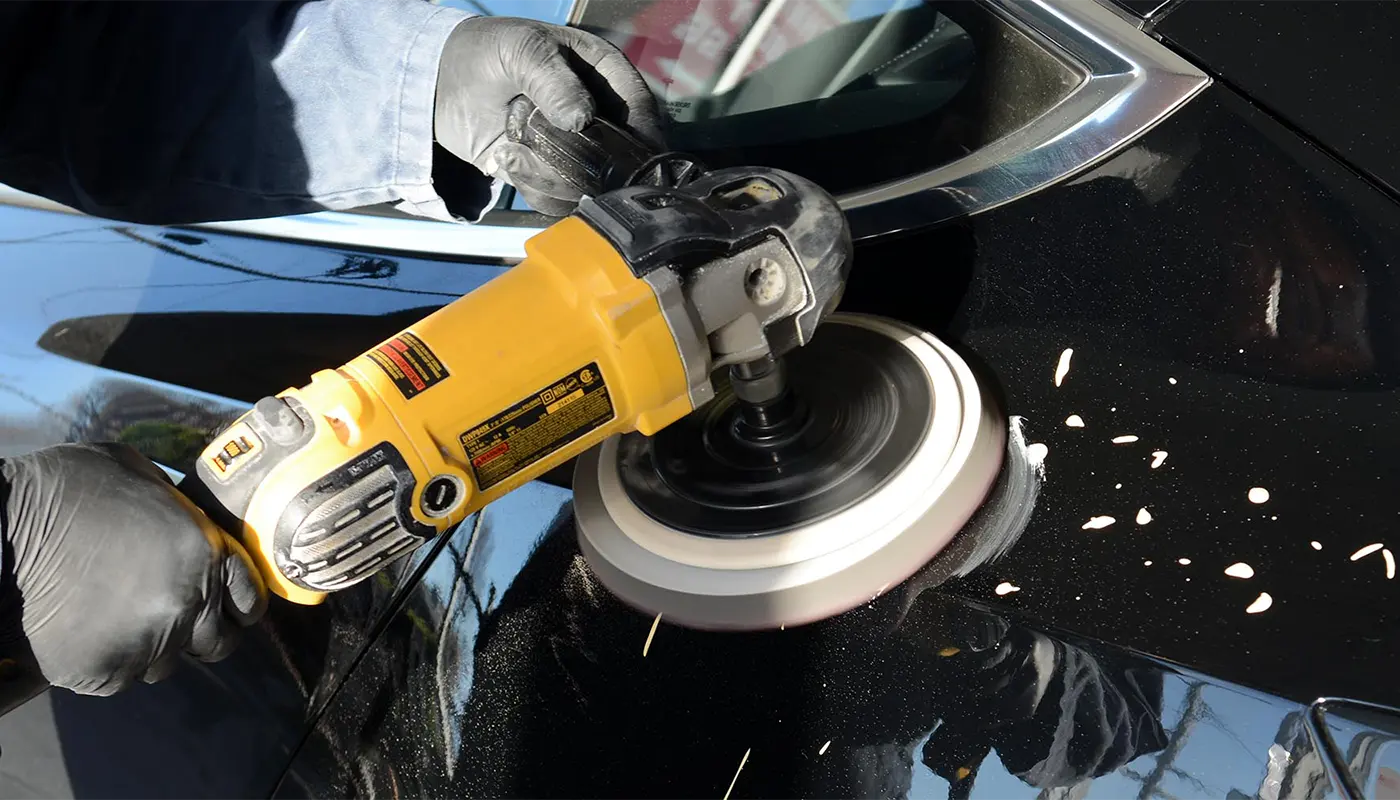 Exterior auto detailing and paint polishing in San Bruno