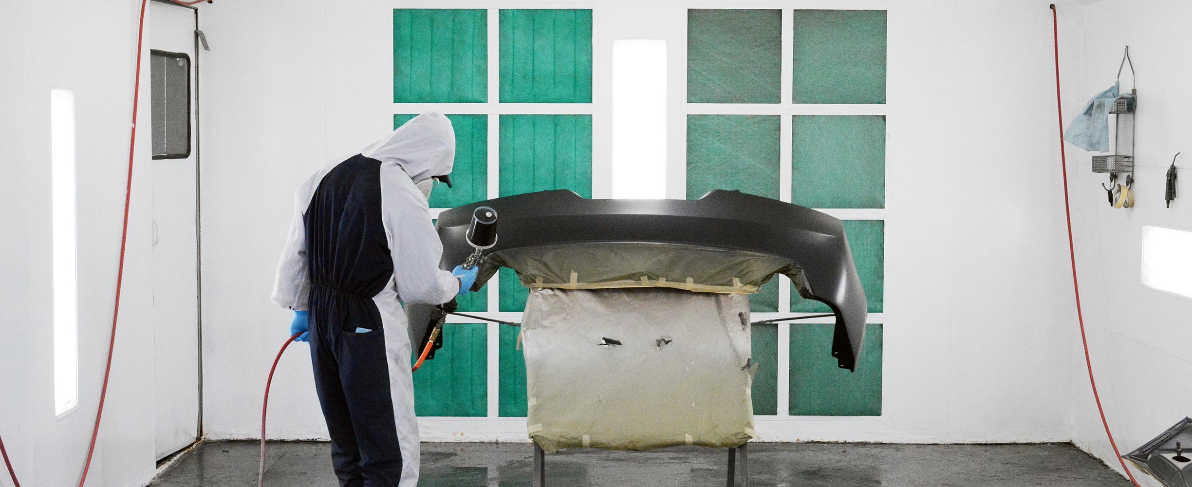 Automotive painting and refinishing at Technics Auto Body in San Bruno